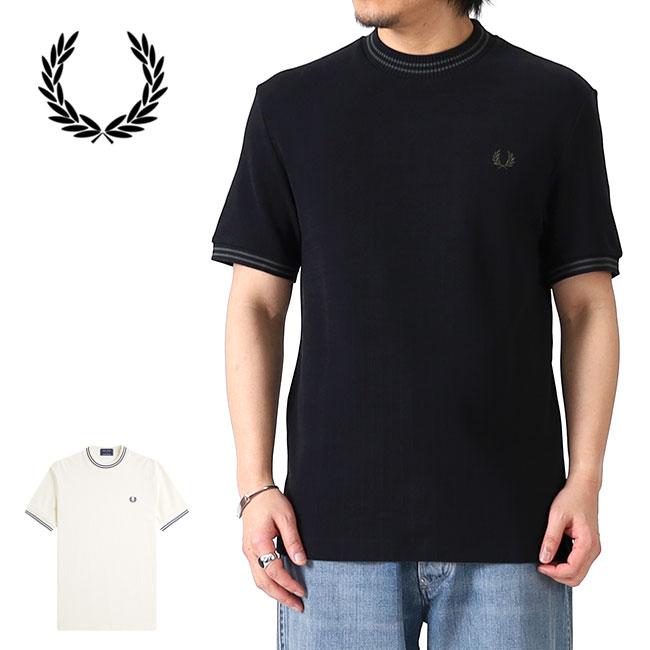TIME SALE] Fred Perry フレッドペリー リブジャージー Tシャツ M8679 