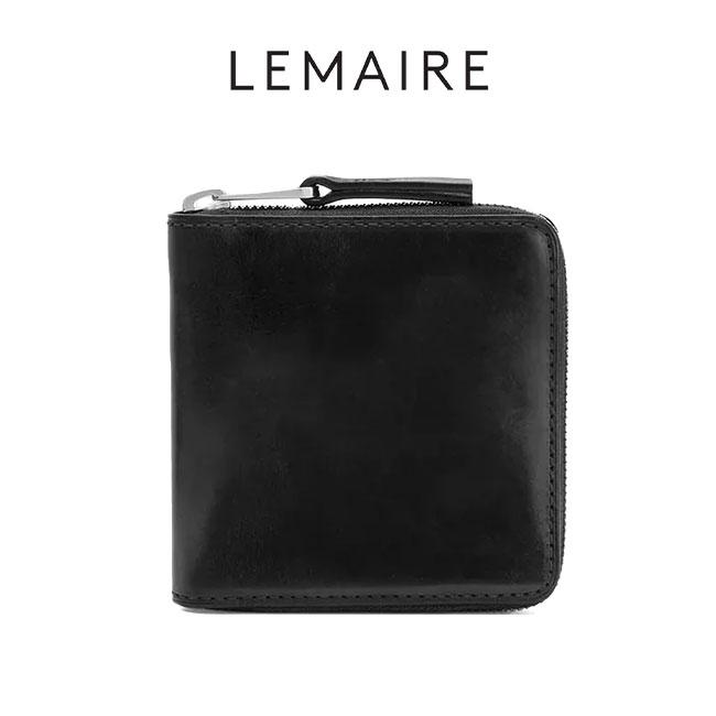 LEMAIRE ルメール パティーナ 二つ折り ジップ レザーウォレット