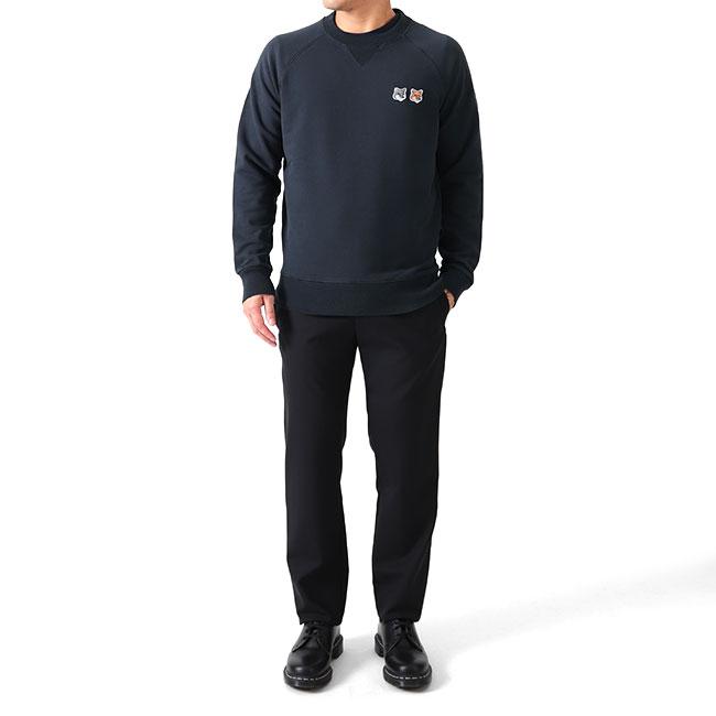 Maison Kitsune メゾンキツネ ダブルフォックスヘッドロゴ クルー
