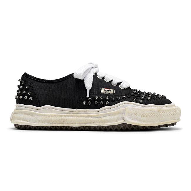 Maison MIHARA YASUHIRO メゾンミハラヤスヒロ BAKER ベイカー スタッズ キャンバス スニーカー A15FW733 黒 ブラック メンズ レディース