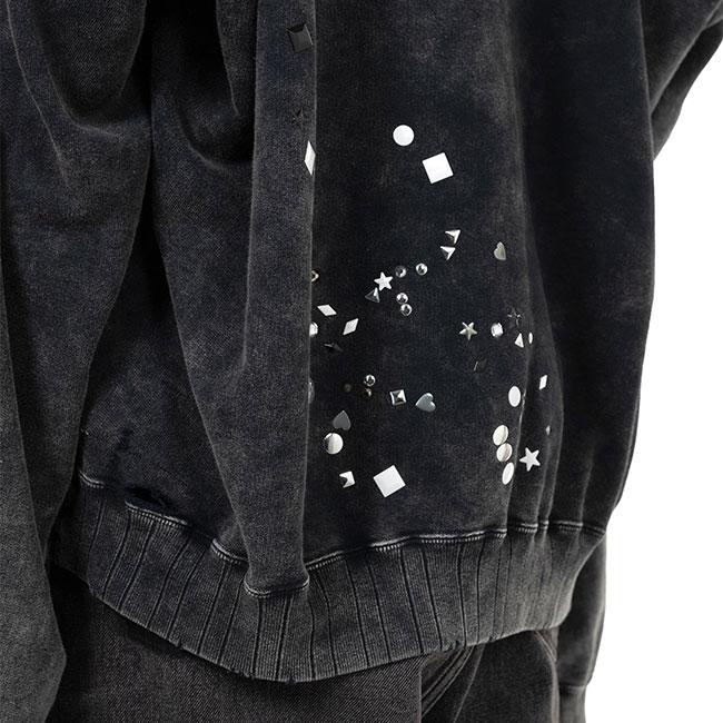 Maison MIHARA YASUHIRO メゾンミハラヤスヒロ エンベリッシュド クルーネック スウェット A15PO562 ラインストーン メンズの画像