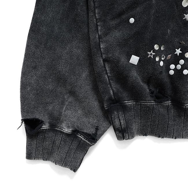 Maison MIHARA YASUHIRO メゾンミハラヤスヒロ エンベリッシュド クルーネック スウェット A15PO562 ラインストーン メンズの画像
