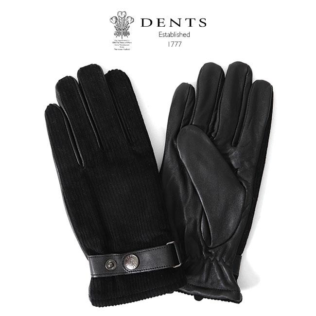 SALE] DENTS デンツ フリースライニング コーデュロイ レザーグローブ 