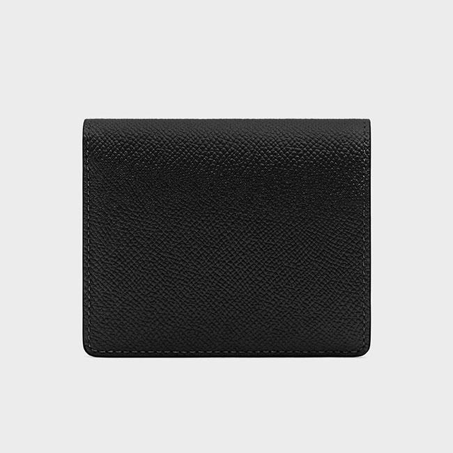 Maison Margiela メゾンマルジェラ グレイニーレザー 二つ折り ウォレット SA3UI0007 P4745 T8013 黒 財布 ギフト プレゼントの画像