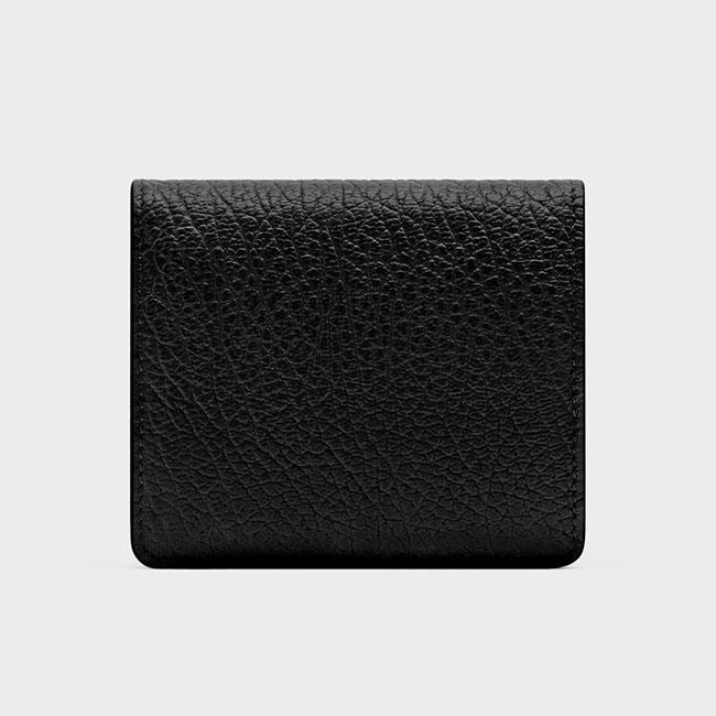 Maison Margiela メゾンマルジェラ エンボス グレイニーレザー 二つ折り ウォレット S56UI0140 P4455 T8013 黒 財布 ギフト プレゼントの画像