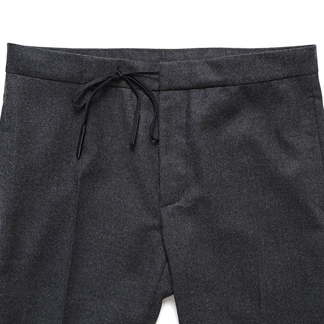 Maison Margiela メゾンマルジェラ バージンウール ドローストリング ウールトラウザーズ S50KA0722 S47782 860M グレー スラックス メンズの画像