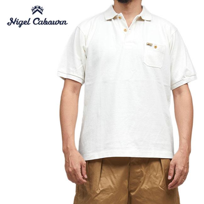 Nigel Cabourn ナイジェルケーボン リボン 胸ポケット ポロシャツ