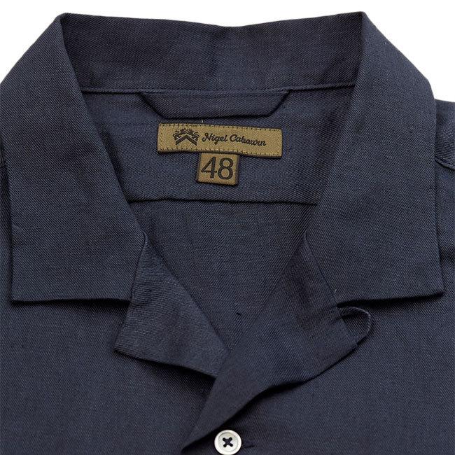 Nigel Cabourn ナイジェルケーボン リネンツイル オープンカラーシャツ 80420011006 開襟シャツ 半袖シャツ メンズ