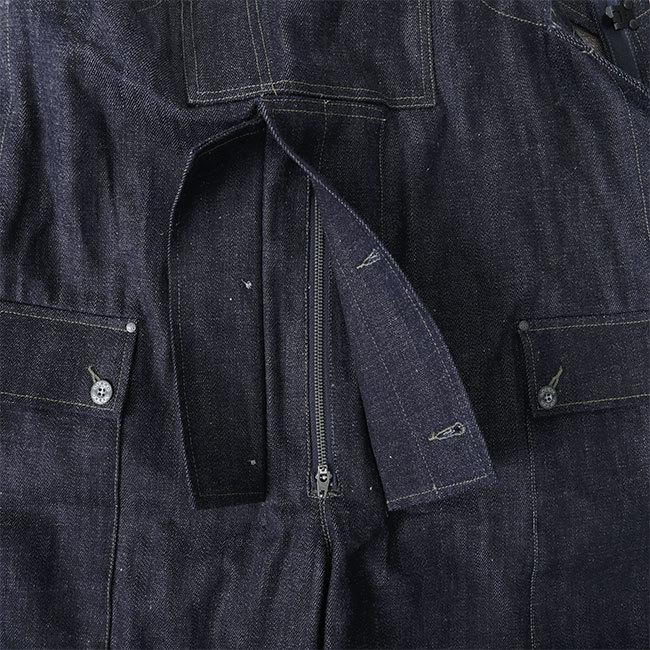 Nigel Cabourn ナイジェルケーボン ライブロ 日本デニム ナバル ダンガリー 80421350550 オーバーオール メンズの画像