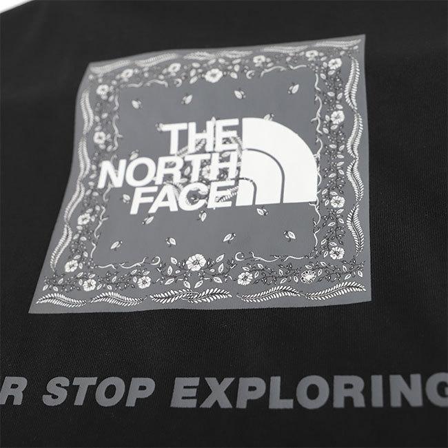 THE NORTH FACE ノースフェイス バンダナ柄 スクエアロゴ Tシャツ