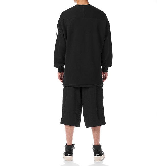 Y-3 ワイスリー オーバーサイズ 3ライン クルーネック