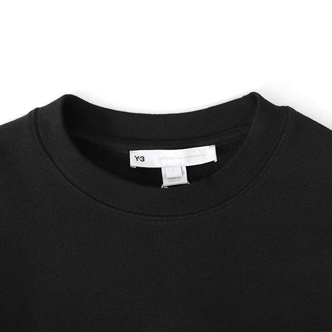 Y-3 クルーネック スウェットトレーナー ブラック HG6073 t11032208.jpg