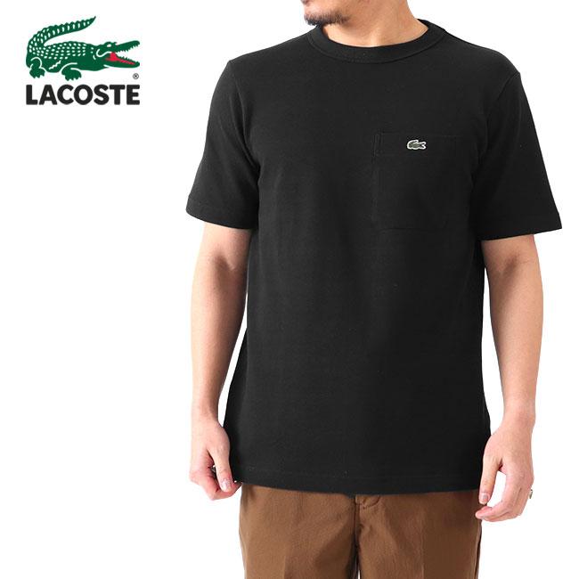 Lacoste ラコステ 鹿の子地 胸ポケット ロゴパッチ ピケ Tシャツ TH073EL 半袖Tシャツ メンズ｜golden-state