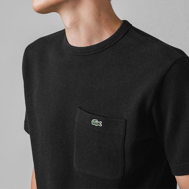 Lacoste ラコステ 鹿の子地 胸ポケット ロゴパッチ ピケ Tシャツ TH073EL 半袖Tシャツ メンズ｜golden-state｜09