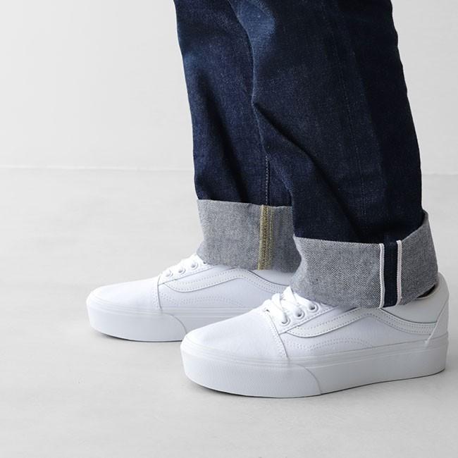 Vans バンズ 厚底 オールドスクール Old Skool Platform 2 0 プラットフォーム スニーカー シューズ 白 レ Golden State 通販 Paypayモール