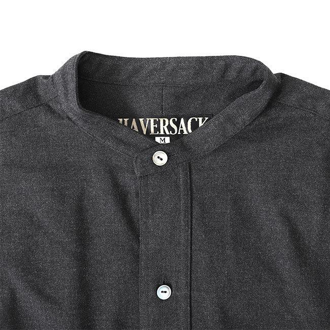 HAVERSACK ハバーサック バンドカラー ロングシャツ 421820 長袖シャツ