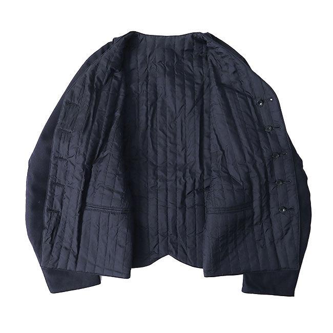 希少 日本製 HAVERSACK リバーシブルノーカラーブルゾン ウールカシミア 希少 日本製 HAVERSACK リバーシブルノーカラーブルゾン ウール