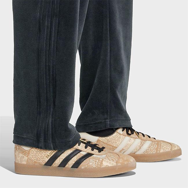 美品 adidas アディダス ベロア トラックパンツ 総柄 モノグラム XL Amazon | adidas アディダスオリジナルス モノグラム トラックパンツ