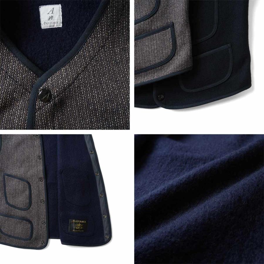 ANATOMICA アナトミカ ビーチクロス ウールベスト ジレ 530-522 ANATOMICA アナトミカ ビーチクロス ウールベスト ジレ 530-522