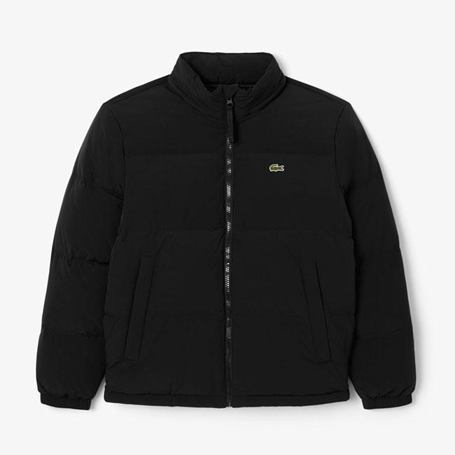 新品！【ラコステ】ダウンジャケット　M 黒　ブラック　破水加工　アウター LACOSTE ラコステ 撥水 スタンドカラー ダウンジャケット BH9052 黒