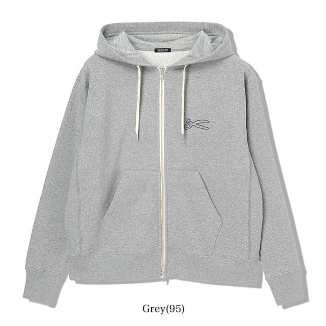 DENHAM デンハム CHAIN ZIP UP HOODY シザーロゴ刺繍 ジップ