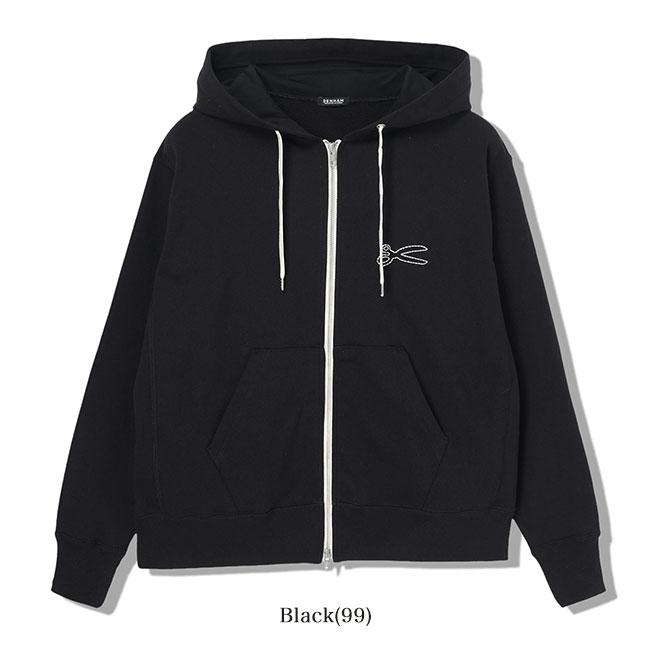 DENHAM デンハム CHAIN ZIP UP HOODY シザーロゴ刺繍 ジップ