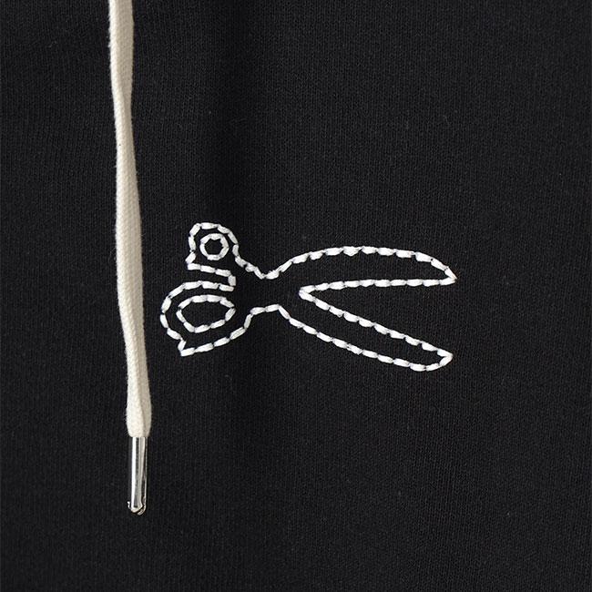 DENHAM デンハム CHAIN ZIP UP HOODY シザーロゴ刺繍 ジップ