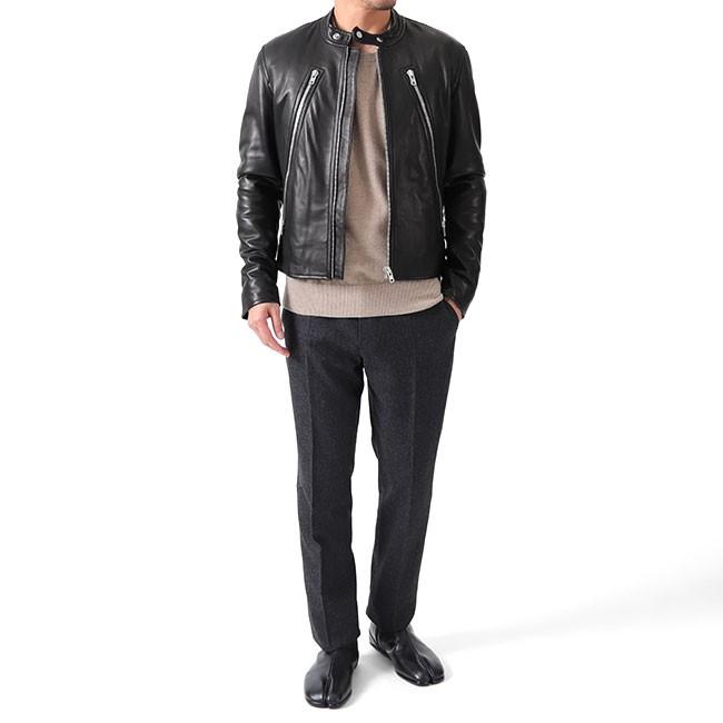 Maison Margiela メゾンマルジェラ 5ZIP ラムレザー シングル Maison Margiela メゾンマルジェラ 5ZIP ラムレザー シングル