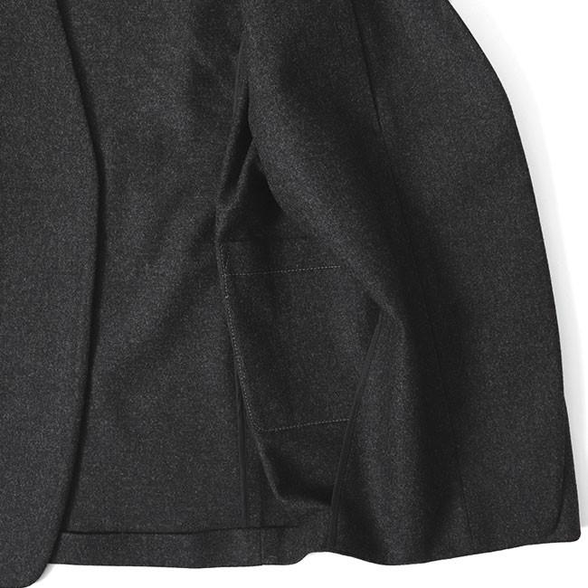 MAISON MARGIELA フランネルウールノーカラージャケット48 国内発| MAISON MARGIELA ノーカラー フランネルジャケット