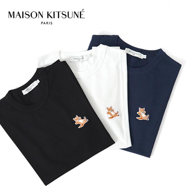 Maison Kitsune メゾンキツネ チラックスロゴ Tシャツ GU00154KJ0010