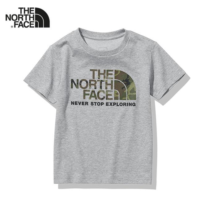 THE NORTH FACE ノースフェイス カモフラ ロゴ 半袖Tシャツ Tシャツ NTJ32145 キッズ 迷彩 デポー 高品質