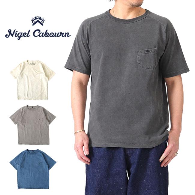 Nigel Cabourn ナイジェルケーボン 9.5oz ピグメント 胸ポケットT