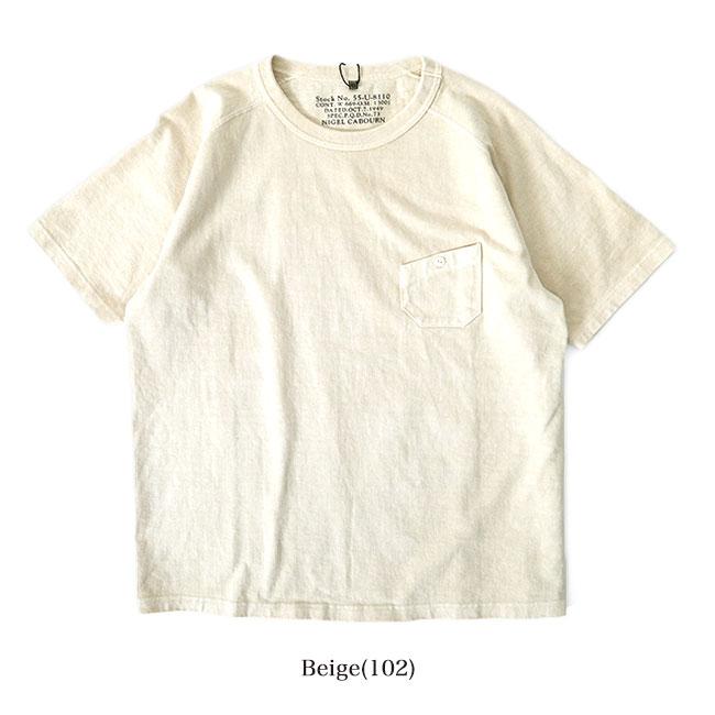 Nigel Cabourn ナイジェルケーボン 9.5oz ピグメント 胸ポケットT