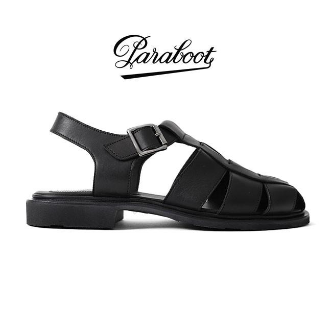 Paraboot 編み込みブラックサンダル Paraboot 編み込みブラックサンダル Paraboot 編み込みブラック