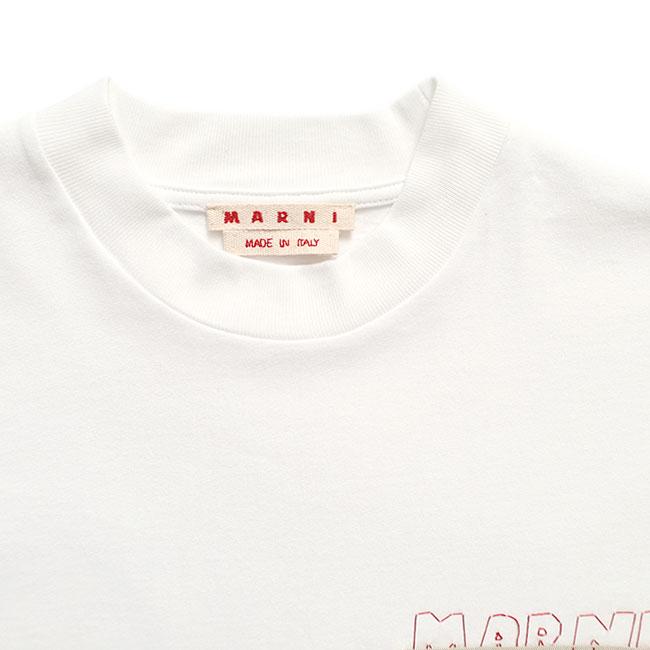 MARNI マルニ 胸ポケット ロゴ刺繍Tシャツ HUMU0352QS UTC406 半袖Tシャツ メンズの画像