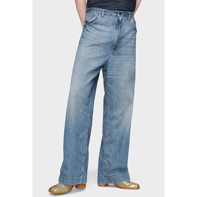 Maison Margiela メゾンマルジェラ ペイントスプラッター ヴィンテージ ワイドジーンズ S50KA0711 M30021 ペインター ジーパン メンズの画像