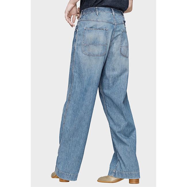 Maison Margiela メゾンマルジェラ ペイントスプラッター ヴィンテージ ワイドジーンズ S50KA0711 M30021 ペインター ジーパン メンズの画像