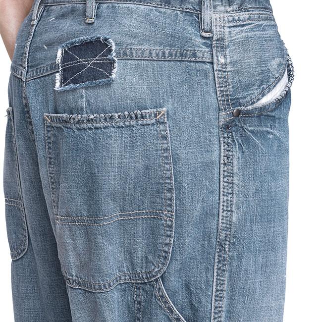Maison Margiela メゾンマルジェラ ペイントスプラッター ヴィンテージ ワイドジーンズ S50KA0711 M30021 ペインター ジーパン メンズの画像