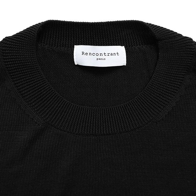 rencontrant レンコントラント シルク ハイゲージニットTシャツ 10112
