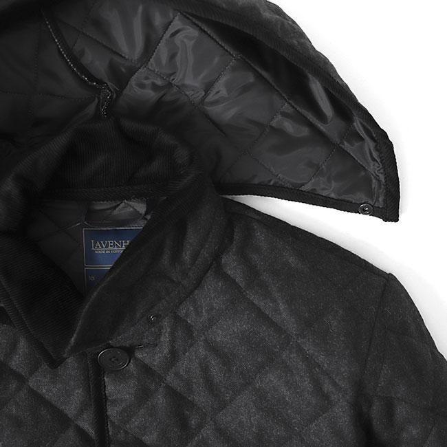 別注モデル LAVENHAM ラベンハム デンストン フード付き キルティング ウールジャケット G192019 DENSTON MENS 20 メンズの画像