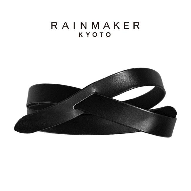 RAINMAKER ノットベルト ブラック F RAINMAKER レインメーカー レザー ノットベルト RM222-029 黒 赤