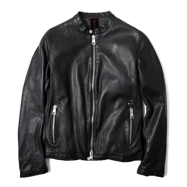 Delan デラン シングルライダースジャケット 7dgiu100 レザー