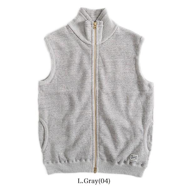 Kepani（ケパニ） スタンドカラー ジップアップ スウェットベスト