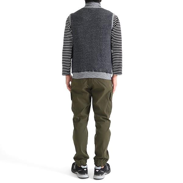 Kepani（ケパニ） スタンドカラー ジップアップ スウェットベスト