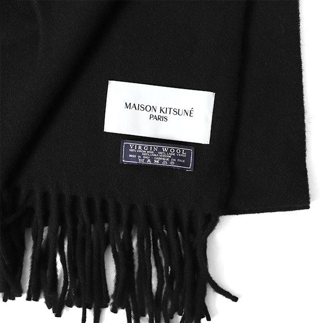 Maison Kitsune メゾンキツネ フォックスヘッドロゴ 大判ストール  