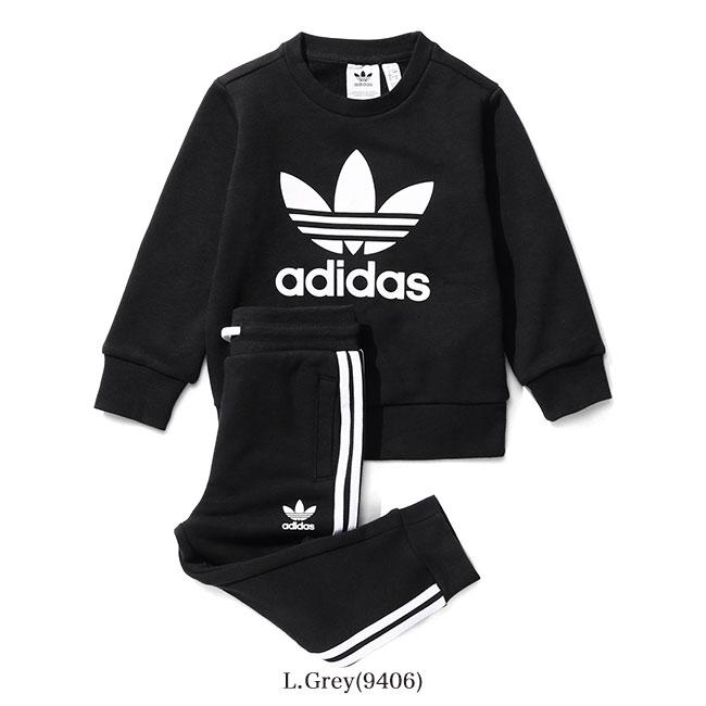 adidas アディダスオリジナルス トレフォイル スウェット&スウェットパンツ セットアップ ED7679 HK7496 IJ9849 IR6815 プレゼント ベビー キッズ｜golden-state｜02