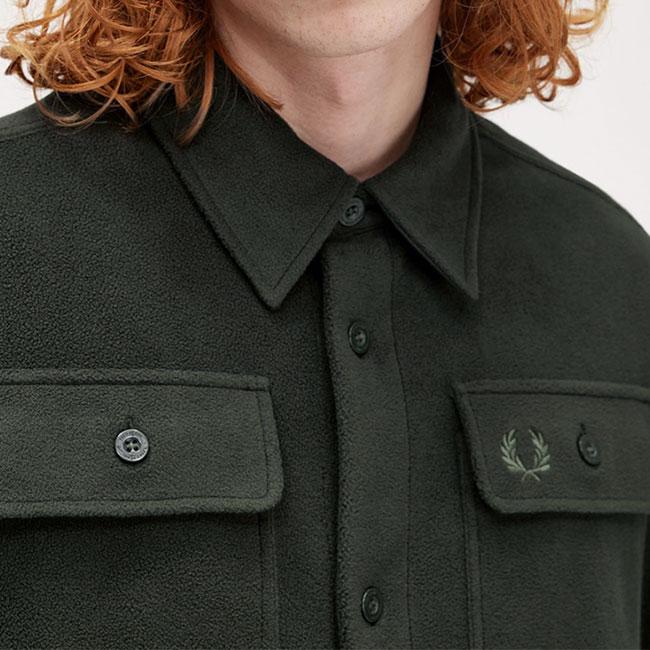 Fred Perry フレッドペリー フリース シャツジャケット M8724 Fred Perry フレッドペリー フリース シャツジャケット M8724