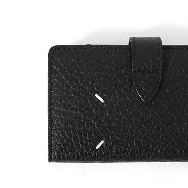 Maison Margiela メゾンマルジェラ グレインレザー カード&コインケース ミニウォレット SA1VX0019 P4455 黒 ブラック 財布 ギフト プレゼントの画像