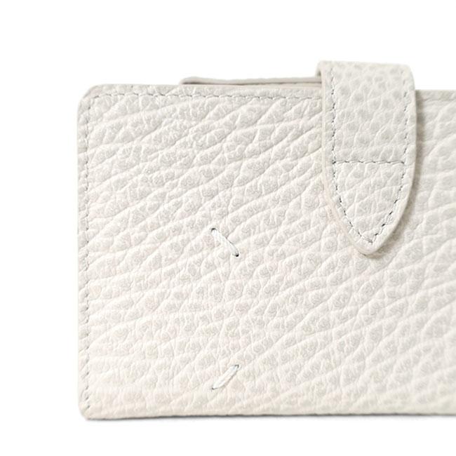 Maison Margiela メゾンマルジェラ グレインレザー カード&コインケース ミニウォレット SA1VX0019 P4455 白 ホワイト 財布 ギフト プレゼントの画像