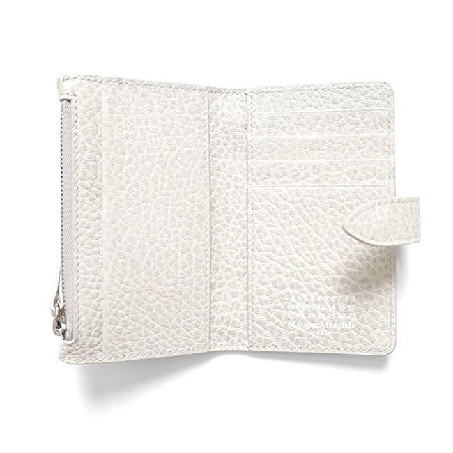 Maison Margiela メゾンマルジェラ グレインレザー カード&コインケース ミニウォレット SA1VX0019 P4455 白 ホワイト 財布 ギフト プレゼントの画像